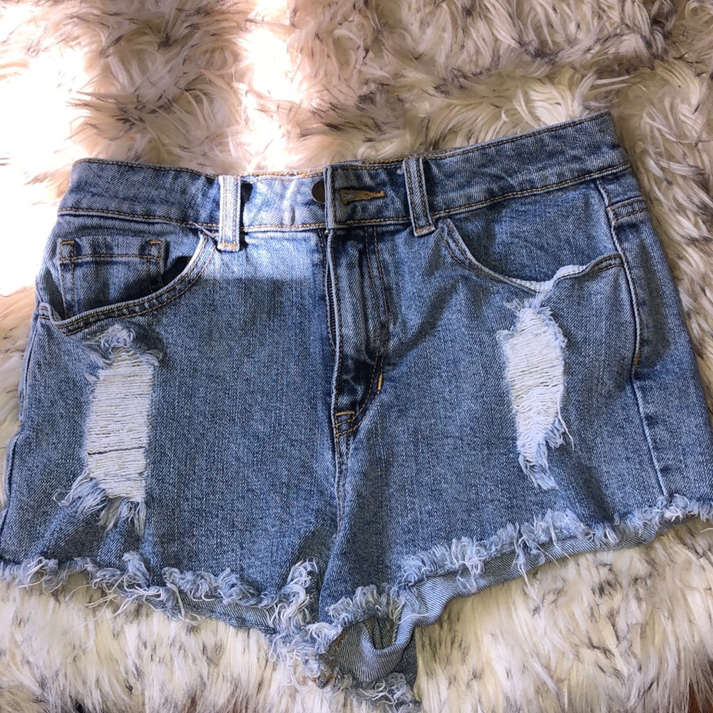 Denim shorts